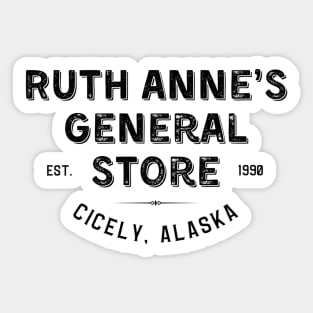Ruth Anne's General Store Northern Exposure Ruth Anne Fleischman Sticker